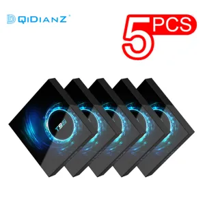 Box 5 PCS T95 Smart Android TV Box Android 10 6K H616 Quad Core Media Play Media Play Store бесплатно Fast Smart TV Box Top Box