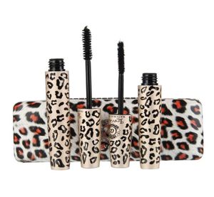 Love Alpha Double Leopard Mascara Set Fiber Lashes Makeup для ресниц косметики Водонепроницаемая 3D Mascara DHL 7689694