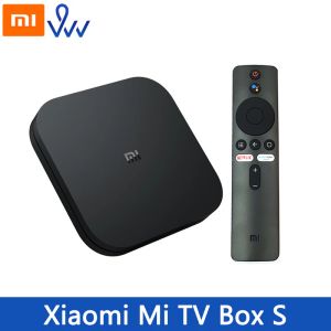 Box Global Xiaomi Mi TV Box S 4K HDR Android TV Box Ultra HD 2G 8G WiFi Google Cast Set Box 4 Media Player Smart Mi Box