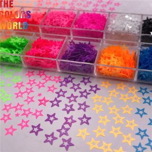 Glitter TCT531 Hollow Star Nails Glitter Nail Art