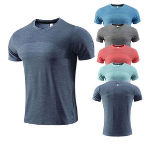 Erkek örgü hızlı kurutma spor spor tişört hızlı kuru fitness spor salonu futbol t-shirt sıkı uyum artı boyutu