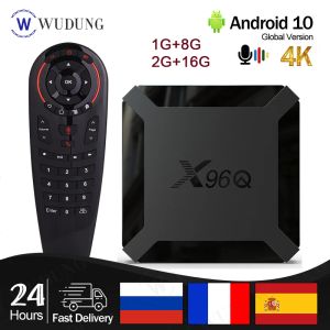 Box 2022 Высококачественный x96Q Smart TV Box Android 10.0 Allwinner H313 Quad Core 2 ГБ 16 ГБ 4K HD Box Pk X96 Mini Fast Shipping