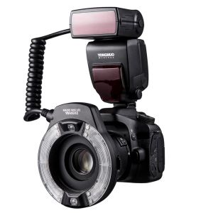 Çantalar Yongnuo TTL 14EX II LED RO Ring Flash Speedlite Işık YN14EX II Canon EOS 1DX 5D3 6D 7D 70D 80D Kameralar