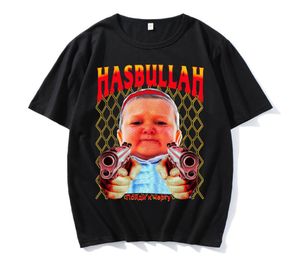 Klasik Hasbulla Dövüş Meme Büyük Boy Tişörtlü Hayran Hediyesi Mini Khabib Blogger Tshirt Erkek Kadın Premium Grafik UNISEX TEE 2227891