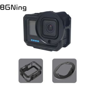 Камеры алюминиевая сплава камера рама каркаса с холодным креплением магнитно складной адаптер для GoPro Hero 11 10 9 Black Housing Rig