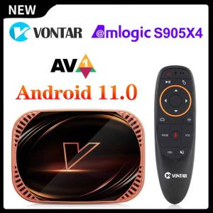 Box 2022 New Amlogic S905X4 Android 11.0 TV Box 4GB 128GB 1000M Dual WiFi 4K 60FPS AV1 Google Player YouTube Media Player 32GB 64GB