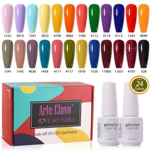 Gel Arte Clavo Gel лак для ногтей 24pcs/лот 8 мл замачивается от ультрафиолетового лавора