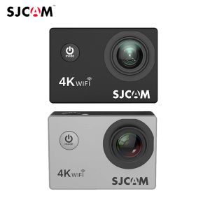 Kameralar En Yeni SJCAM SJ4000 Hava Eylem Kamerası Full HD Allwinner 4K 30 FPS WiFi 2.0 'Ekran Mini Kask Araba DV Kamera Su Geçirmez Spor Cam