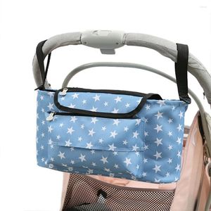Alışveriş Çantaları 2024 Nappy Bezi Çantası Bebek Bebek Bahçesi Organizatörü Pushchair Mommy Güvenli Konsol Tepsi Kupası Hamile Asma Hamile