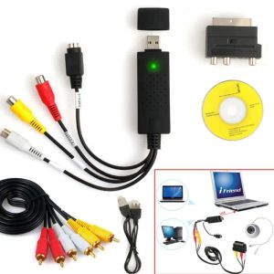 Adaptör 1SET USB2.0 VHS - DVD Dönüştürücü Audio Video Yakalama Cihazı Kiti Windows 10 için