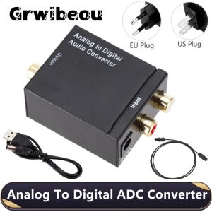 Конвертер Grwibeou Аналог с цифровым конвертером ADC Optical Coax RCA Toslink Audio Sound Adapter Adapter для Apple TV для Xbox DVD