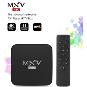 Box 2022 MXV 4K Smart TV Box Android 11 4G 32G 2,4G 5G WiFi BT 100M 4K HDR10+ Amlogic S905W2 СМИ SET TOP BOX