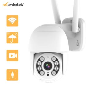 Lente 8MP Câmera de segurança da casa IP Wi -Fi 5MP Visão noturna Dome 4K Câmera CCTV Outdoor Mini Camara WiFi Video Surveillanc IPCAM P2P