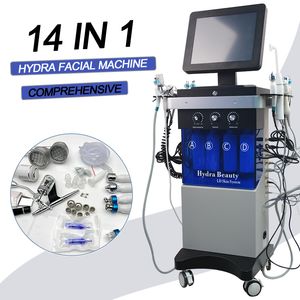 14 В 1 Hydra Dermabrasion Aqua Wata Aqua Peel Beauty Machine Microdermabrasion Bio RF Ultrasonic Scrubber