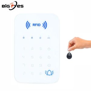 Klavye 433MHz Kablosuz Touch Tuş Takımı Destek RFID Etiketleri Kablosuz Parola PGST Güvenlik Davetsizliği Alarm Sistemi Hırsız Alarmı