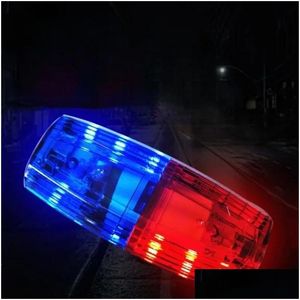 Traffic Light Bicycle Riding Safety Warning Taillight Led Mti-Function Electric Horn Police For Night Running Hiking Cycling Drop Deli Otynp