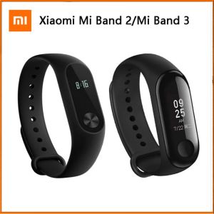 Браслеты Оригинальный Xiaomi Mi Band 3 Mi Band 2 Smart Bristband Big сенсорные экраны OLED WATCH 5ATM Водонепроницаемое сообщение об серы