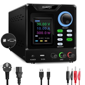 30V 10A RS-232 USB Ayarlanabilir Laboratuvar Güç Kaynağı DC Laboratuvar Voltaj Regülatörü Elektronik Yük Testi İçin PC Yazılımı