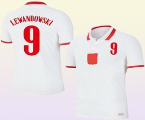 2021 Futbol Forması Polos Evden uzak Tişörtler 21 22 Kırmızı Beyaz Piszczek Milen Poland Gençlik Lewandowski Forma Yetişkin Çocuk Kiti Futbol Üniformaları Jerseys3734506
