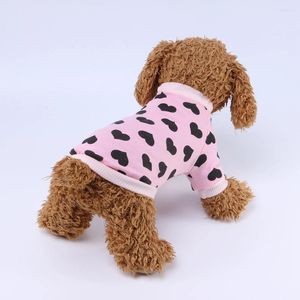 Köpek Giyim Kalp Yıldızı Baskılı Köpek Kedileri Nefes alabilen kıyafetler spor kıyafetleri kostümler sevimli yumuşak malzemeler