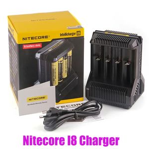 Аутентичный nitecore i8 зарядное устройство Digicharger Battery Intelligent 8 Slots Зарядка для IMR 18350 18650 26650 20700 21700 Universal Li-Ion Battery Chargers подлинные