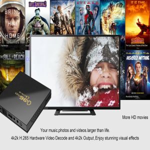 Box Best Q96 Max Android Smart TV Box Amlogic S905L Quad Core 4K H.265 Media Player Video 2.4g Wi -Fi Set Top Box