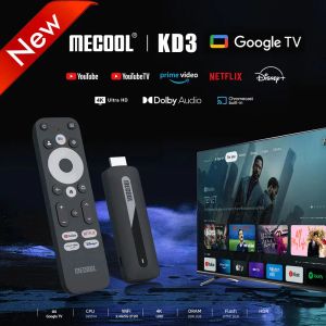 Kutu Mecool KD3 4K TV Stick Android 11 Akıllı TV Kutusu Z Amlogic S905Y4 2G + 8G WiFi 2.4G/5G HDR 10 Odtwarzacz Multimedialny Mini Dongle