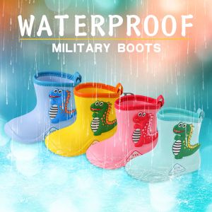 Bot Heels Ayakkabı Küçük Kızlar Çocuklar İçin Sevimli Karikatür Moda Su Geçirmez ve Kaymaz Yağmur Botları Yağmur Sonbahar Botları Çocuklar İçin Kızlar