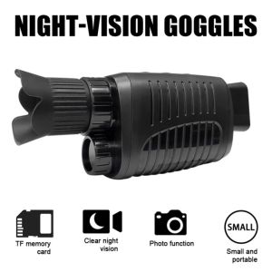 Adaptörler 1080p HD Kızılötesi Nightvision Cihaz Monoküler Gece Görme Kamerası Açık Düz Dijital Teleskop Av için gündüz gece çift kullanımı