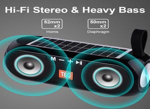 TG182 Solar Power Bluetooth -динамик портативный столбец беспроводной стерео музыкальный банк Boombox Tws 50 Outdoor Support Tfusbaux55556697