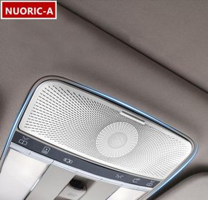 Araba Ön Okuma Lamba Çerçevesi Dekorasyon Trim Mercedes Benz S Sınıfı W221 20082013 İç Çatı Işık Kapağı Çıkartma Şeritleri205256910067