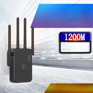 1200Mbps Kablosuz WiFi Tekrarlayıcı WiFi Sinyal Güçlendirici Çift Bant 2.4G 5G Extender 802.11ac Gigabit Amplifikatör WPS Yönlendirici