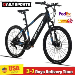 Bisiklet Amerikan Stok Yetişkinleri Ektrik Bisiklet 500W Elektrik Motosiklet Ebike 48V 11.6AH Rovab Pil 40+MIS 21 Hız 27.5 Ectric Bicycs L48