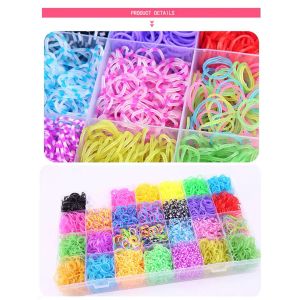 DIY Feito a mão fez faixas de borracha Twist Loom Set Kits Borracha Kits Bracelet Maker Making Kit for Kids in Stock