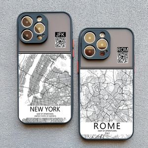 INS Travel Country Sketch City Map Case Cash для iPhone x XS XS 14 11 12 13 Pro Max Mini 8 7 Plus SE2 Shomperection Shell Fundas Shell