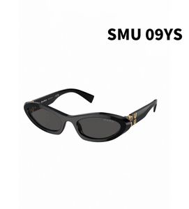 MUI MUI SMU 09YS Güneş Gözlüğü Klasik Lüks Kedi Göz Küçük Çerçeve Gözlükleri Aynı Yüksek Kaliteli PC Gelişmiş Sayfa Güneş Gözlüğü Kutu