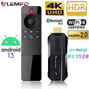 Kutu Lemfo ATV Android 13 Akıllı TV Stick Mini Yonga Seti RK3528 4K 8K HDR WiFi6 2GB RAM 16GB ROM HDMI Medya BT5.0 2023 Sesli Asistan