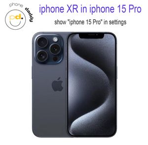 DIY iPhone Orijinal Kilitli iPhone XR İPhone 15 Pro Cep Telefonuna 15 Pro Camera Görünümü 3GB RAM 64GB 128GB ROM MobilePhone