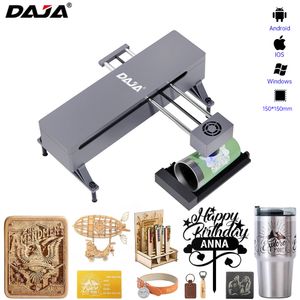 DAJA DJ7 Laser Gravador Máquina de Gravura Diy portátil para Corte de Laser CNC e Roller de Plástico Centeado de Couro Metal Painte