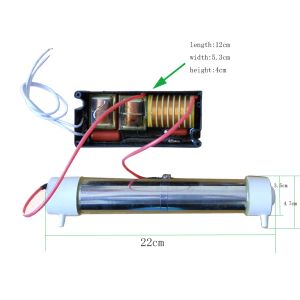 110V/220V Silika Tüp Ozon Jeneratörü 3.5g/s DIY Hava ve Su Dezenfektörü için İsteğe Bağlı Aksesuar ile + Ücretsiz Nakliye