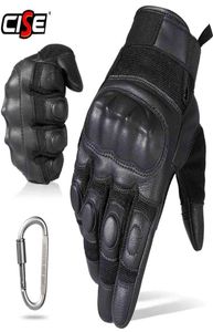 Touchsceen Кожаный мотоцикл Full Finger Gloves Black Motorbike Motocross Riding Racing Atv Bike BMX Bicycle Protective Men3981846