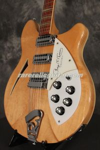 In magazzino Roger McGuinn 1988 370 12 Strings Maple Glo Natural Semi Hollow Electric Guitar Lacca Gloss Timock, 3 pickup, sintonizzatori vintage intasi triangolare perla