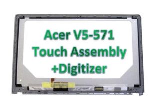 Acer V5571 571P Ekranı 571pg LCD Çerçeveli Dokunmatik Ekran B156XTN03.1 EDP 15.6 '' Dizüstü bilgisayar Aspire V5 571 Serisi LED montajı