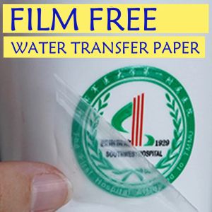 Paper Hollow Out Lazer Şeffaf Su Kaynağı Çıkartma Kağıt Film Ücretsiz Lazer Su Sli Slayt Çıkartma Transfer Kağıt Baskı