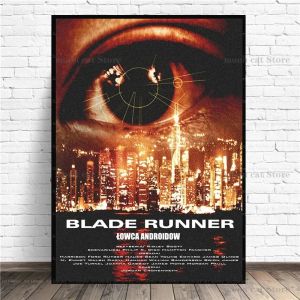 Retro Film Blade Runner (1982) Klasik Sci Fi Film Poster Tuval Boyama Duvar Sanatı Resimleri Vintage Home Club Sinema Dekor Hediyesi