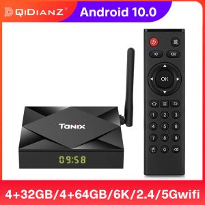 Box Smart TV Box Android 10 Tanix TX6S 4GB 32GB/64GB 8K 4K 1080P Media Player H616 Quad Core CPU CPU TX 6S Android 10.0 SET Top Box