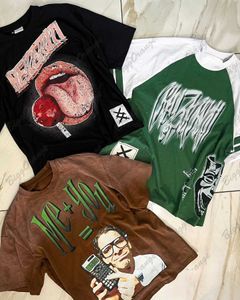 Camisetas masculinas 2023 y2k roupas harajuku hip hop puttind diversão impressão de plata
