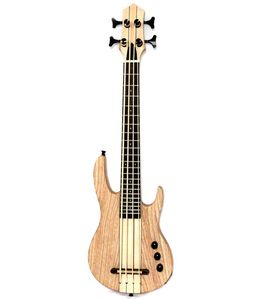 Mini 4String Ukulele Electric Bass Natural Color Seckthru Style6861210