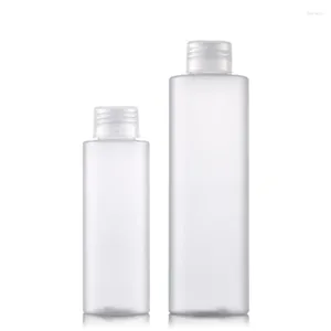 Бутылки для хранения 100 мл 200 мл пустого прозрачного винта с пластиковой морозом.