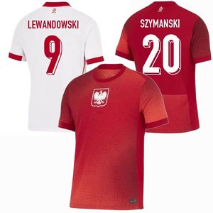 2024 2025 Polonya Futbol Formaları Lewandowski Zielinski Szymanski Bednarek Kiwior Piatek Zalewski Milli Takım Futbol Erkekler Çocuk Gömlekleri Gömlekler